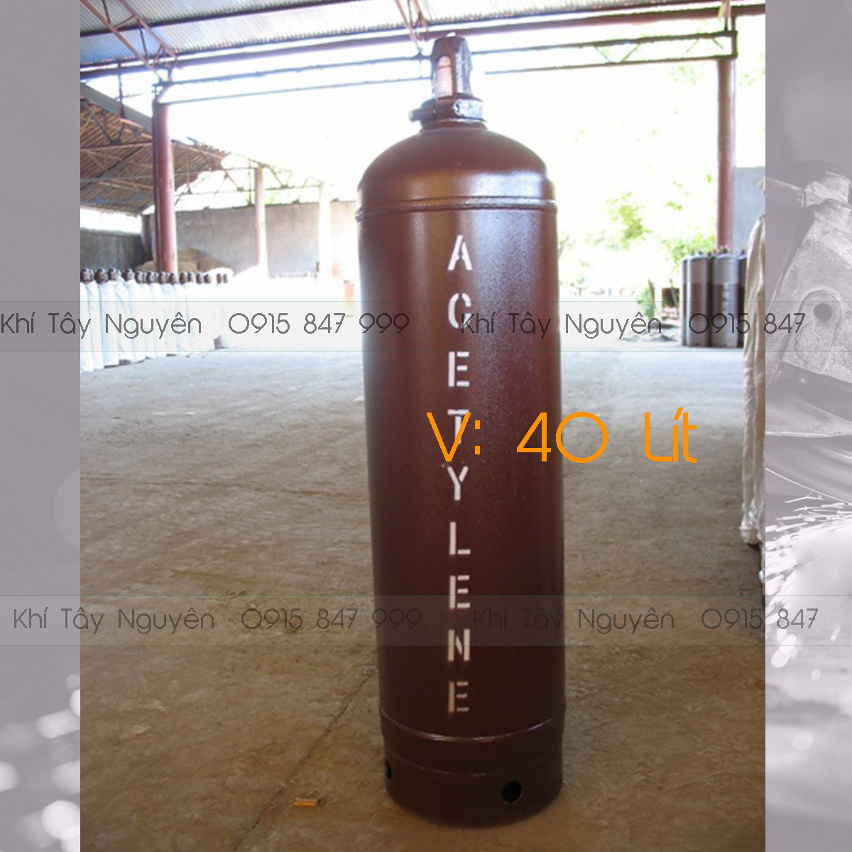 Bình Acetylen 40 Lít ( C2H2)